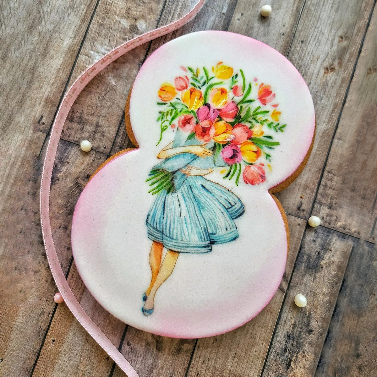 MAR004 Бисквитка за 8-ми март 004 - Image 1