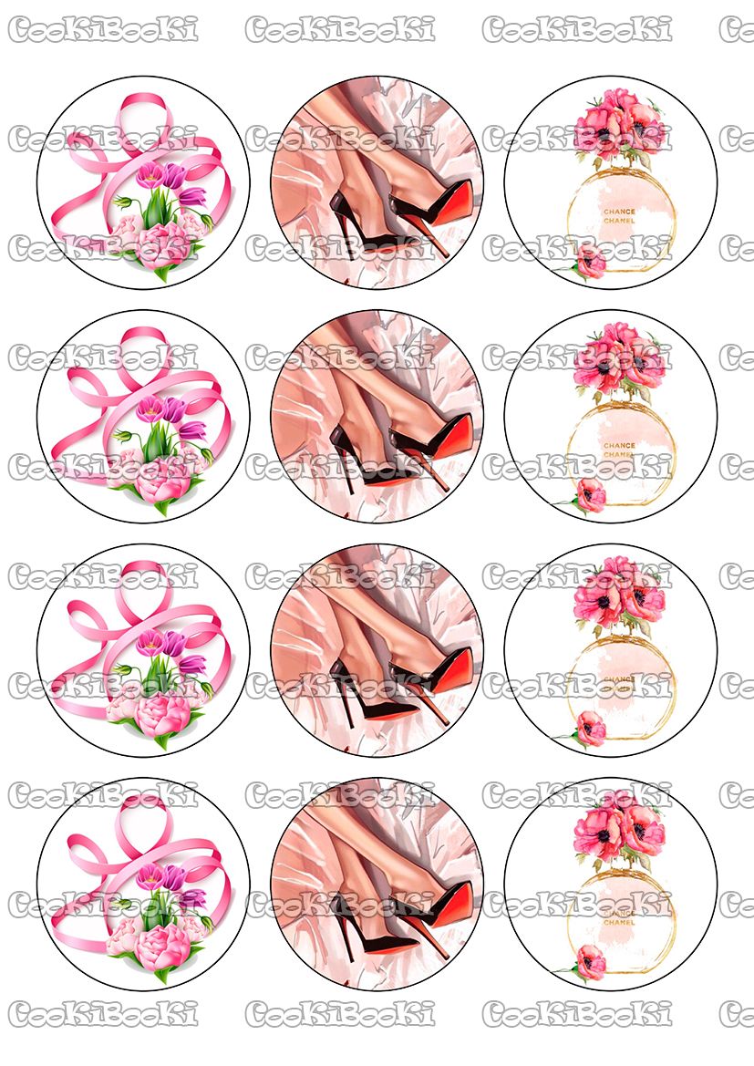 MART003 Шаблон за печат - 8-ми Март #003 - Image 1