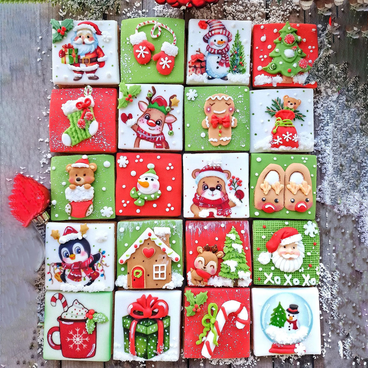 CHRIST009 Бисквитки на Коледна тематика #9 Адвент - Image 1