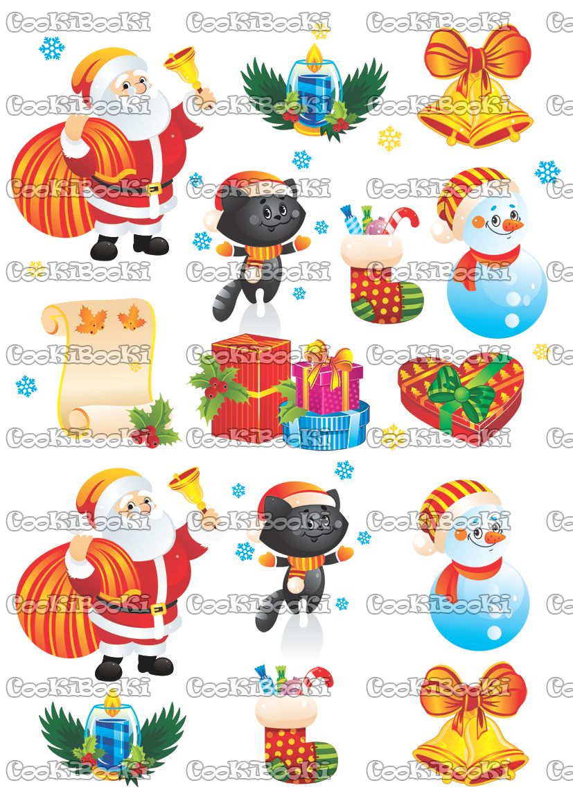 Christmas Decoration Шаблон за печат - Коледа #0055 - Image 1