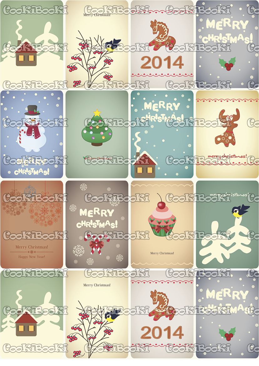 Печать Шаблон за печат - Коледа #0151 - Image 1