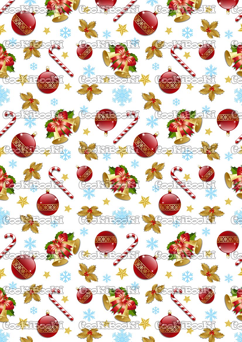 Seamless pattern Шаблон за печат - Коледа #0205 - Image 1