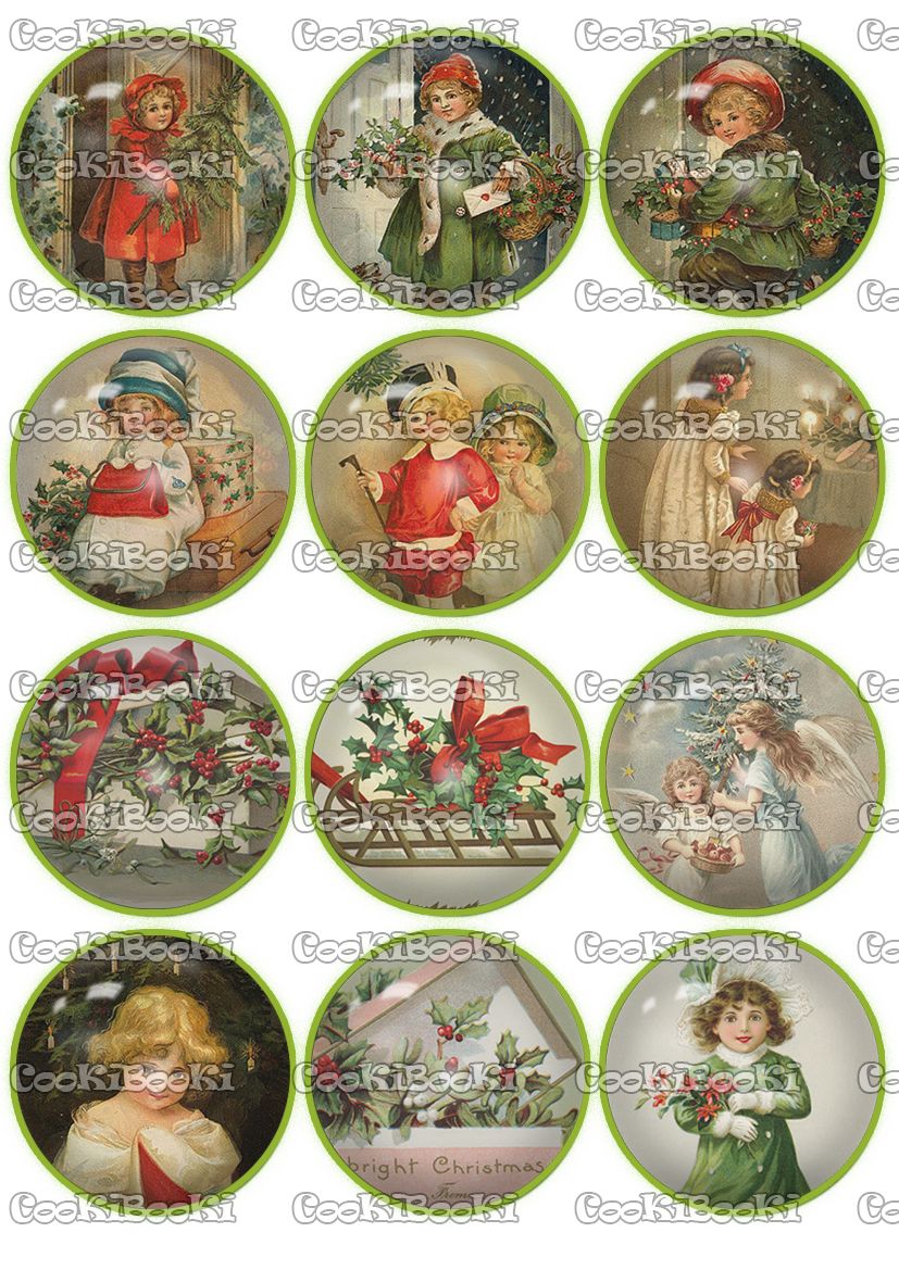 Christmas landscape Шаблон за печат - Коледа #0262 - Image 1