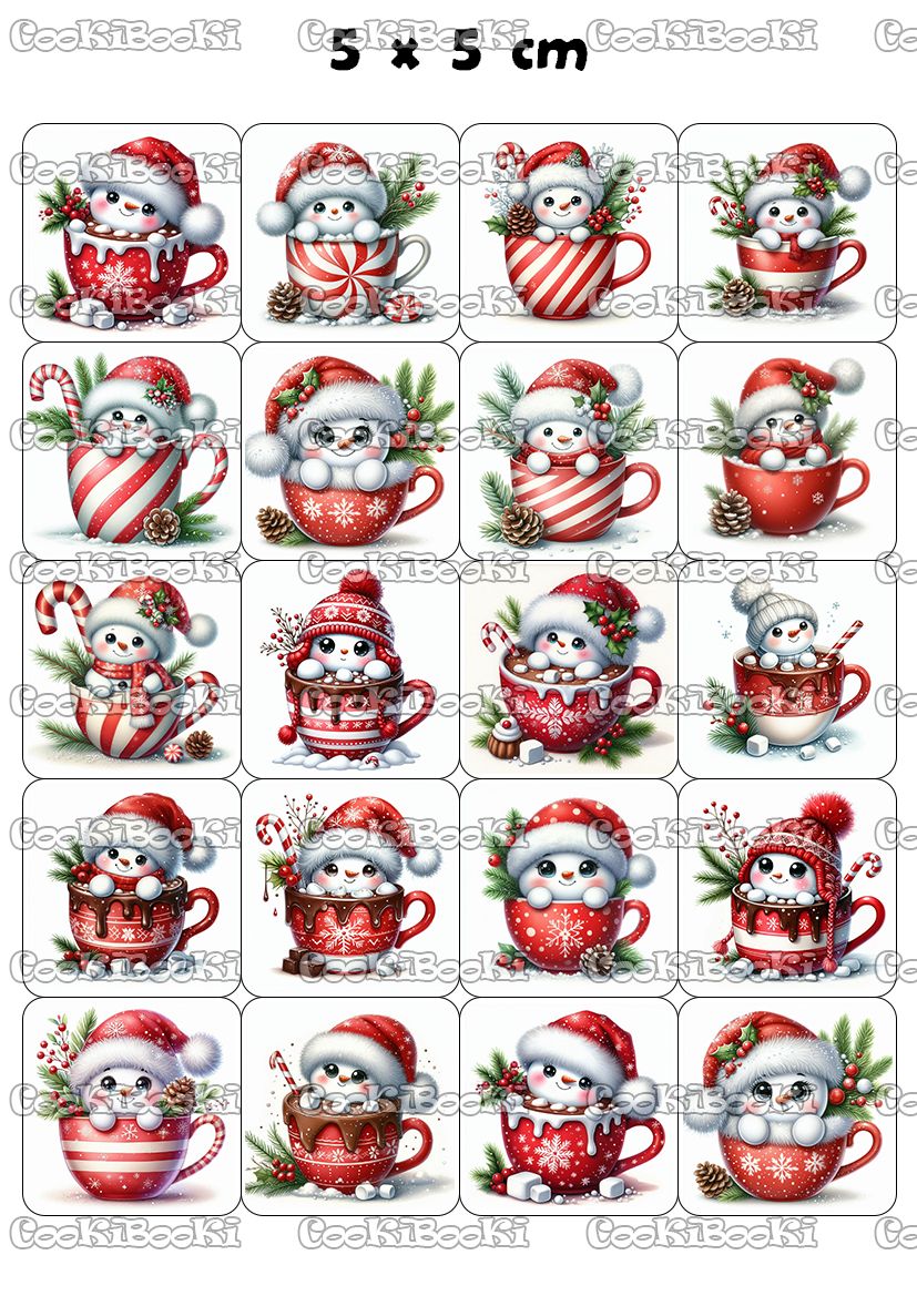 CHRIST809 Шаблон за печат - Коледа #0809 - Image 1