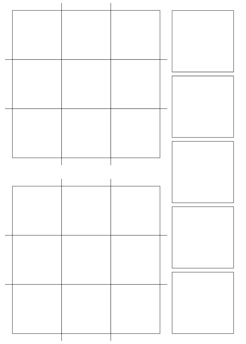 Puzzle01 Индивидуален шаблон за печат - пъзел от квадратчета 4 см - Image 1
