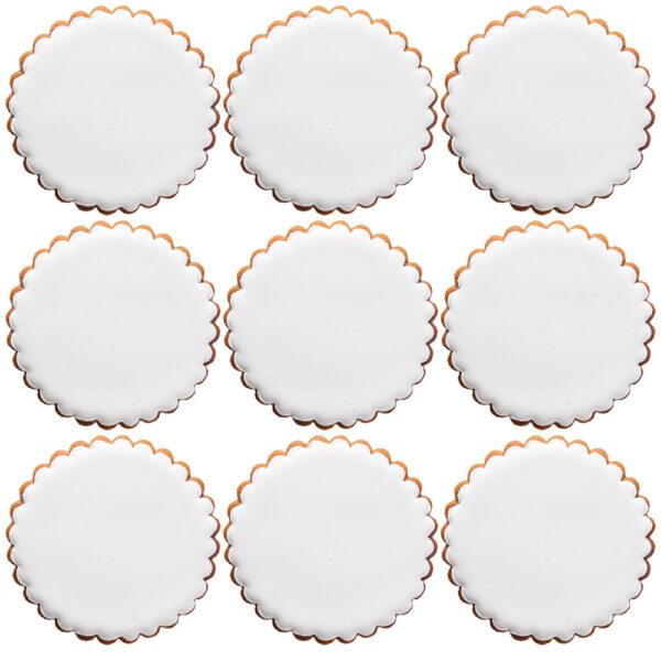 Бисквитка по ваш дизайн - вълнист кръг 6 см