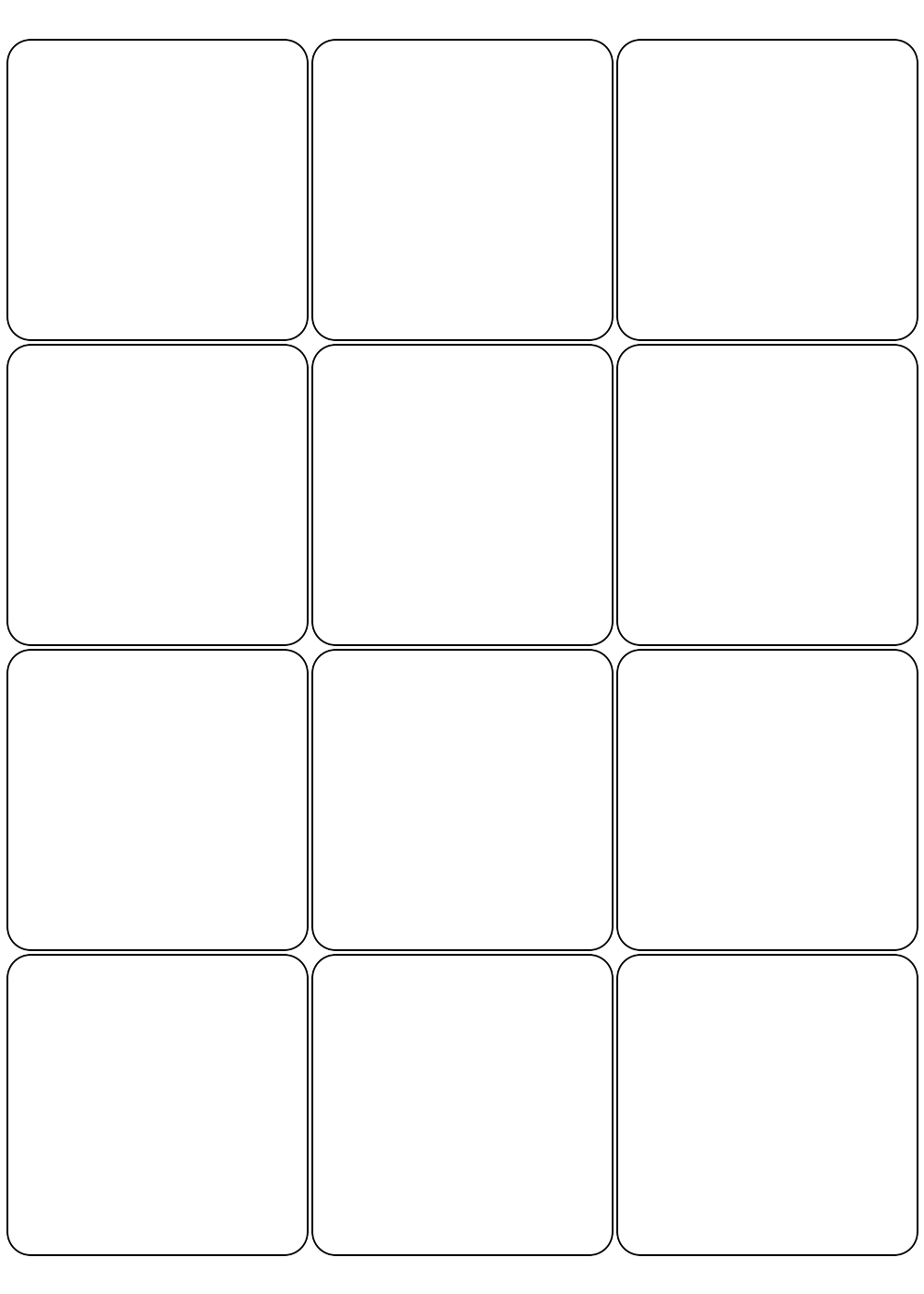 SquareRound6.5cm Индивидуален шаблон за печат - заоблен квадрат 6.5 см - Image 1