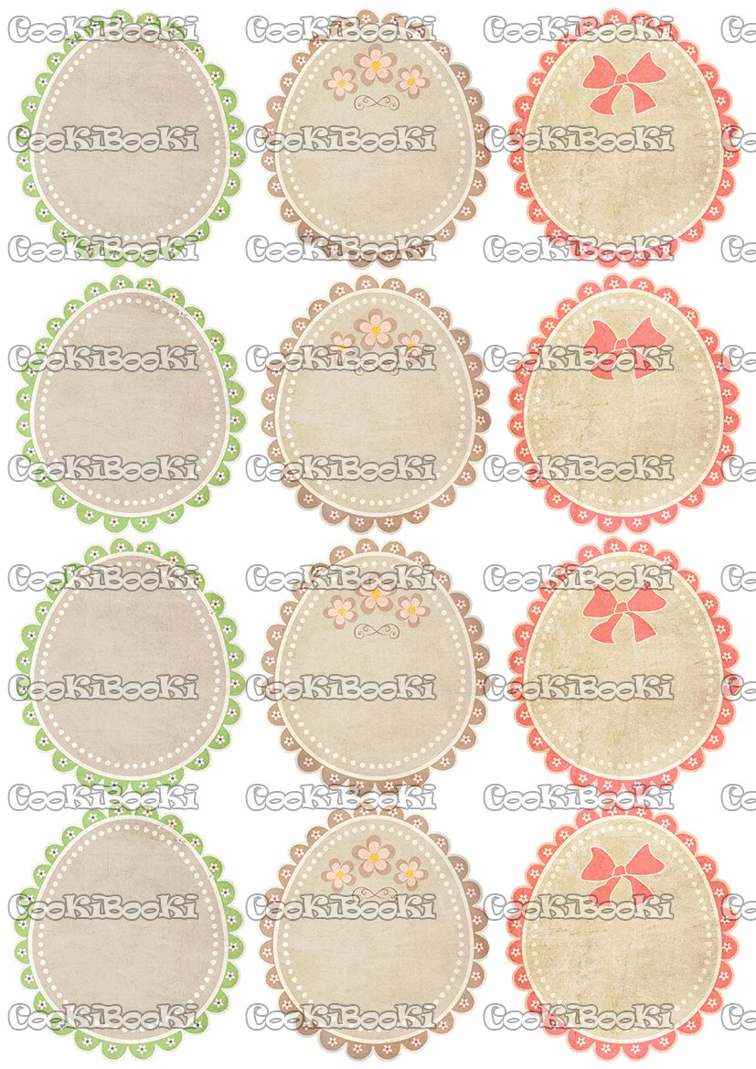 EAST081 Шаблон за печат - Великден #081 - Image 1