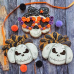 Бисквитки на тема Хелоуин - черепи и тикви