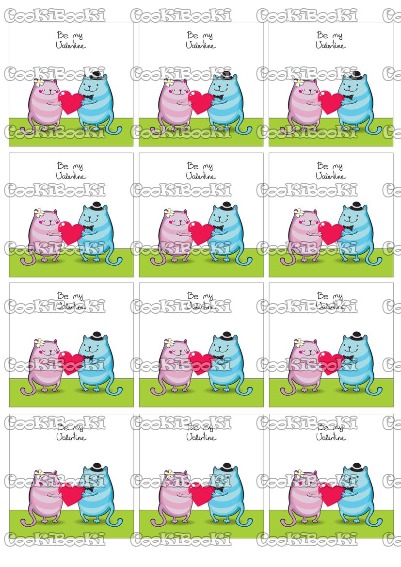 VAL057 Шаблон за печат - Свети Валентин #057 - Image 1