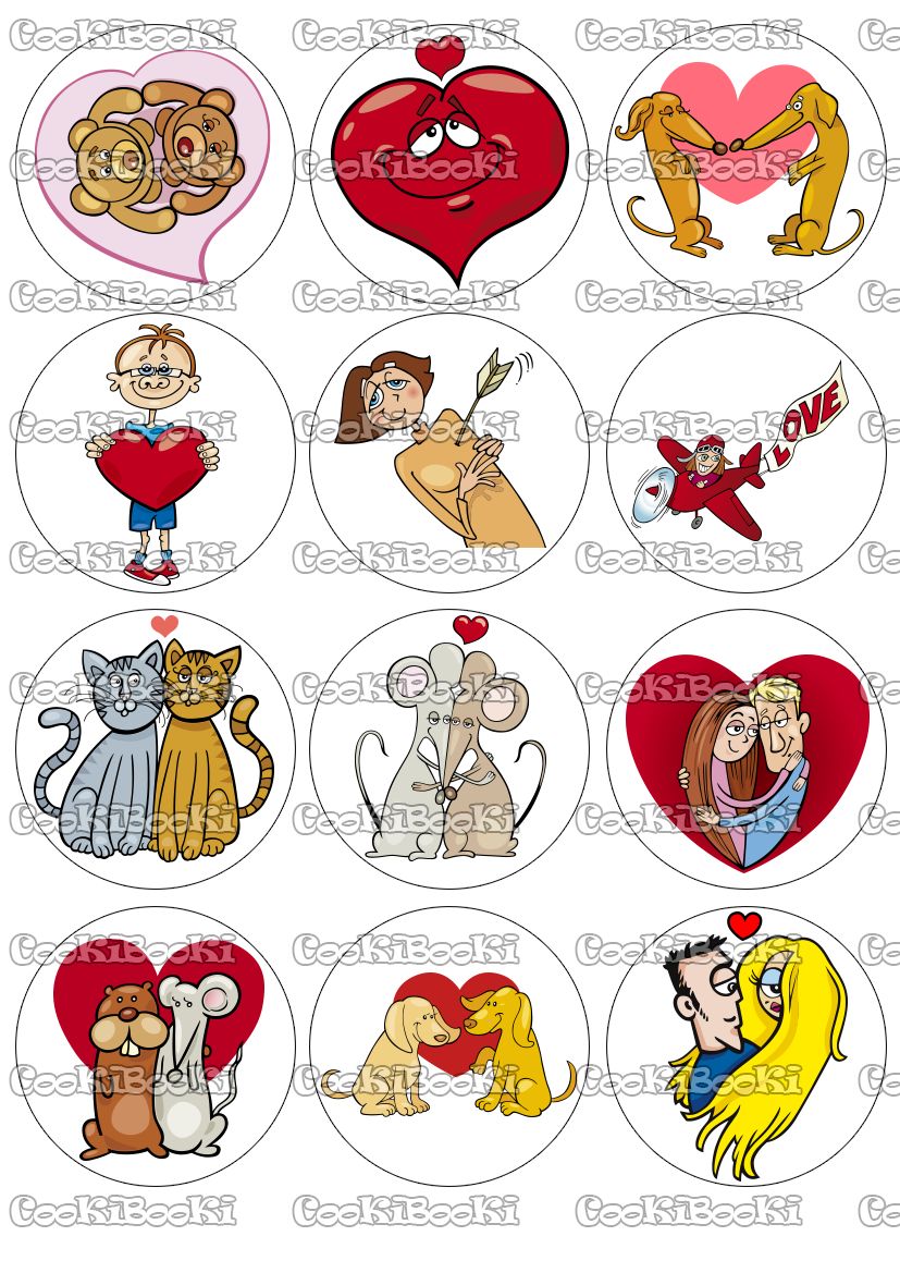 VAL074 Шаблон за печат - Свети Валентин #074 - Image 1