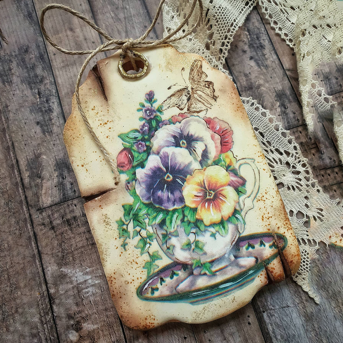 VIN08-1 Бисквитки на винтидж тематика #08 - Image 1