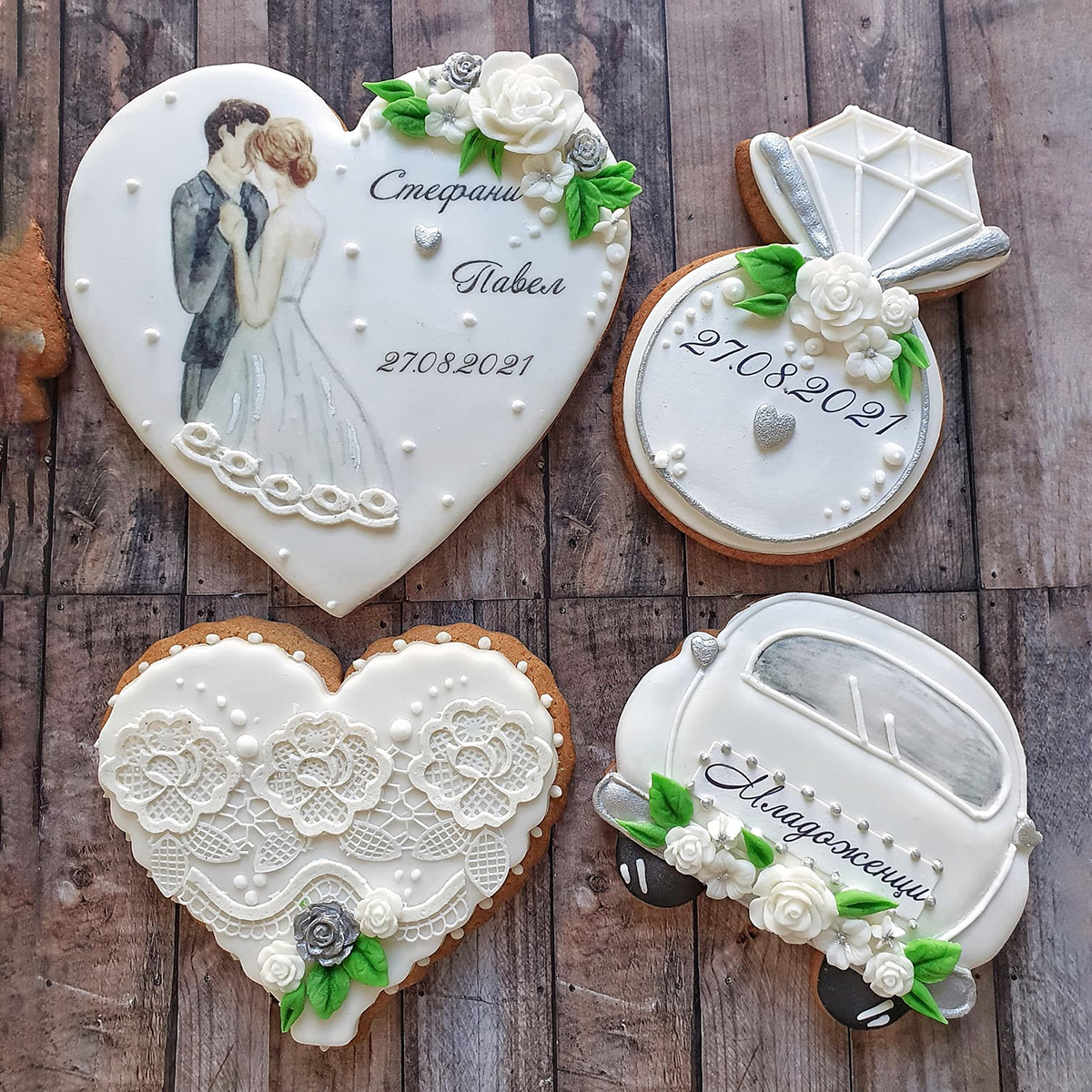 WED001 Бисквитки на сватбена тематика #01 - Image 1