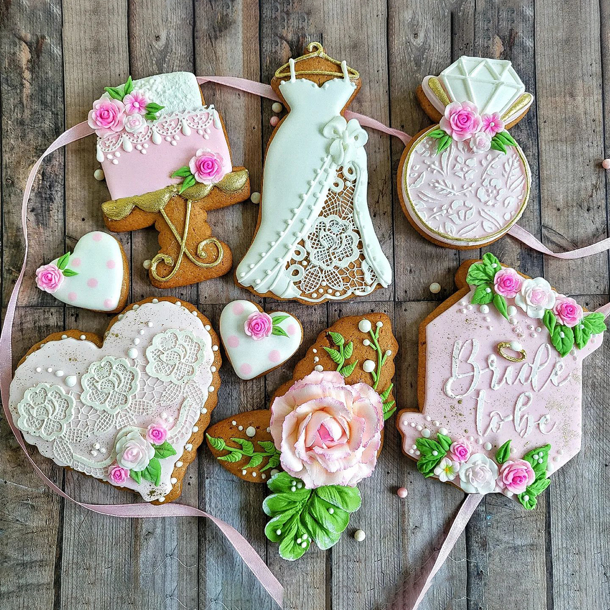 WED002 Бисквитки на сватбена тематика #02 - Image 1