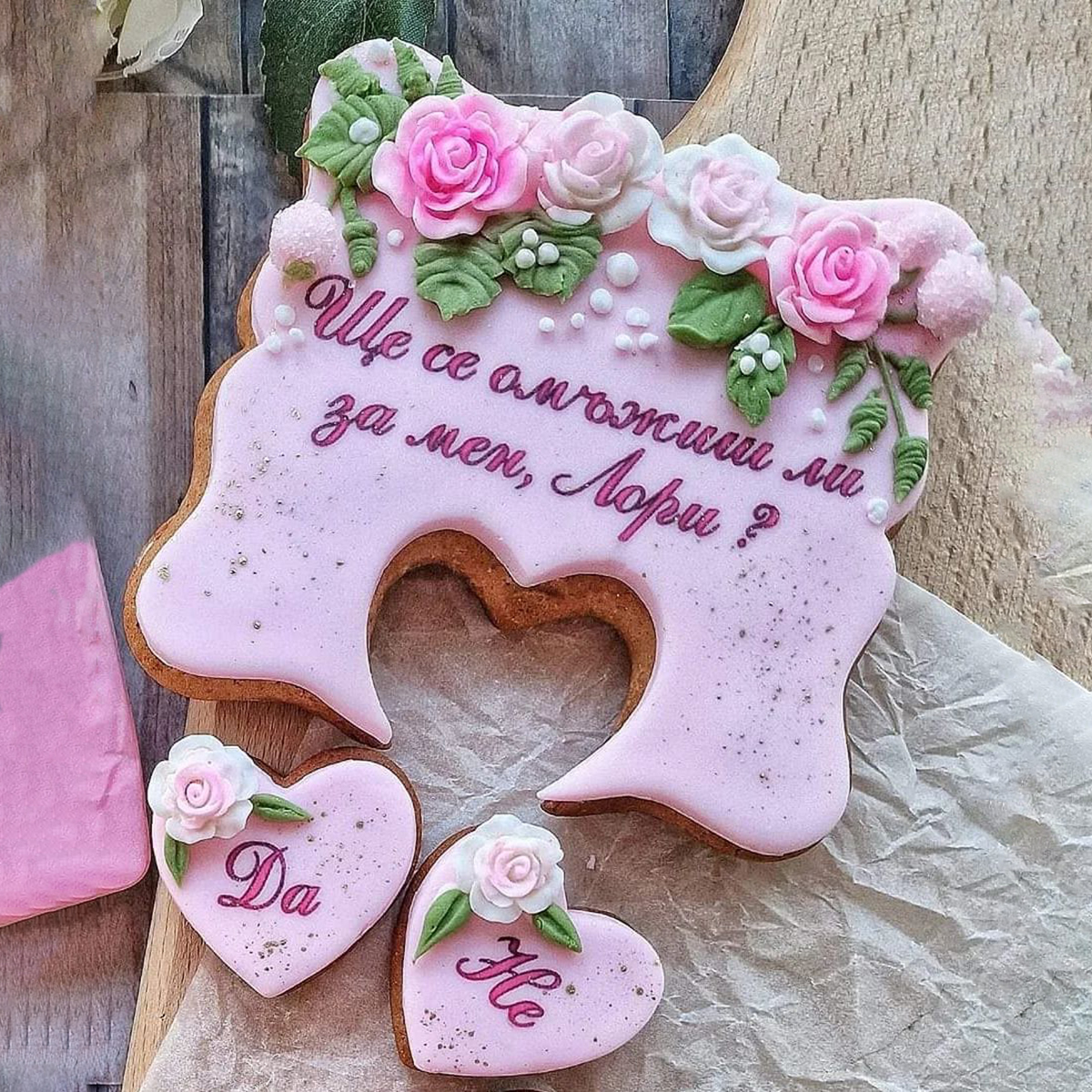 WED004 Бисквитки на сватбена тематика #04 - Image 1